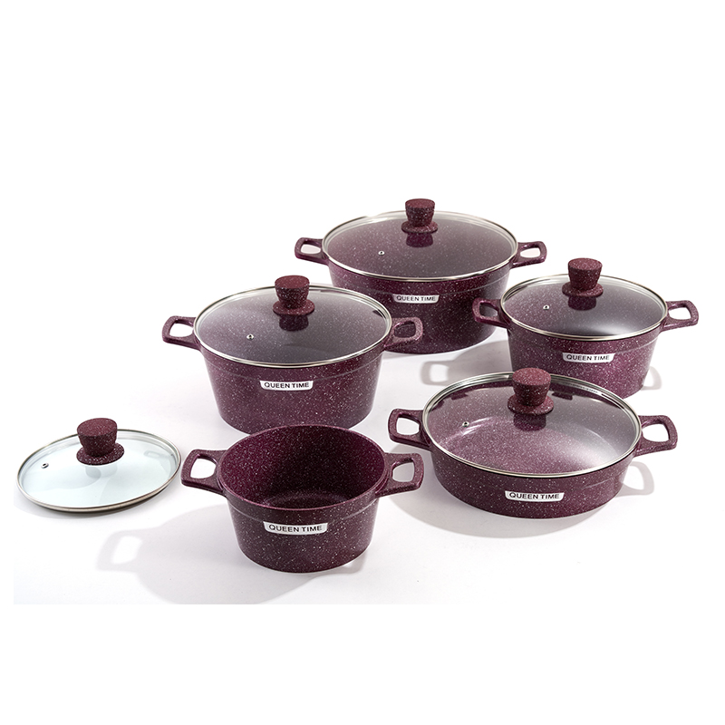 Juego de 10 ollas de aluminio AmethystStone