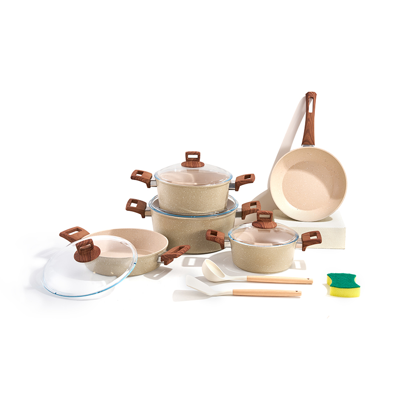 Juego de utensilios de cocina de aluminio OatGrain de 12 piezas