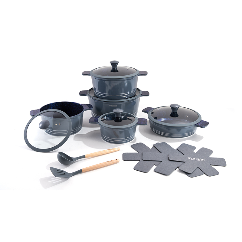 Juego de utensilios de cocina de aluminio PilaLineal de 15 piezas