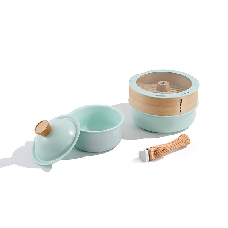 6 piezas de utensilios de cocina con vaporizador y mango desmontable