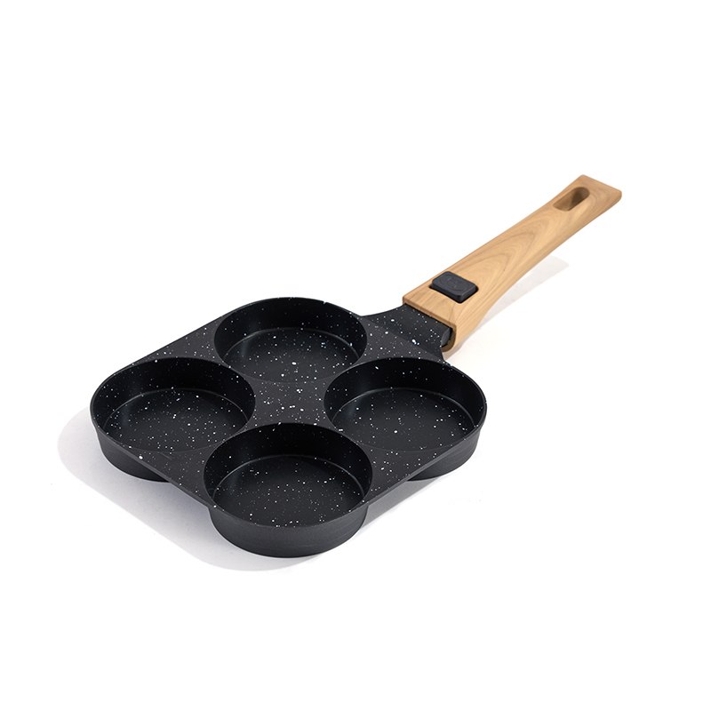 Sartén para freír huevos de aluminio de 4 tazas