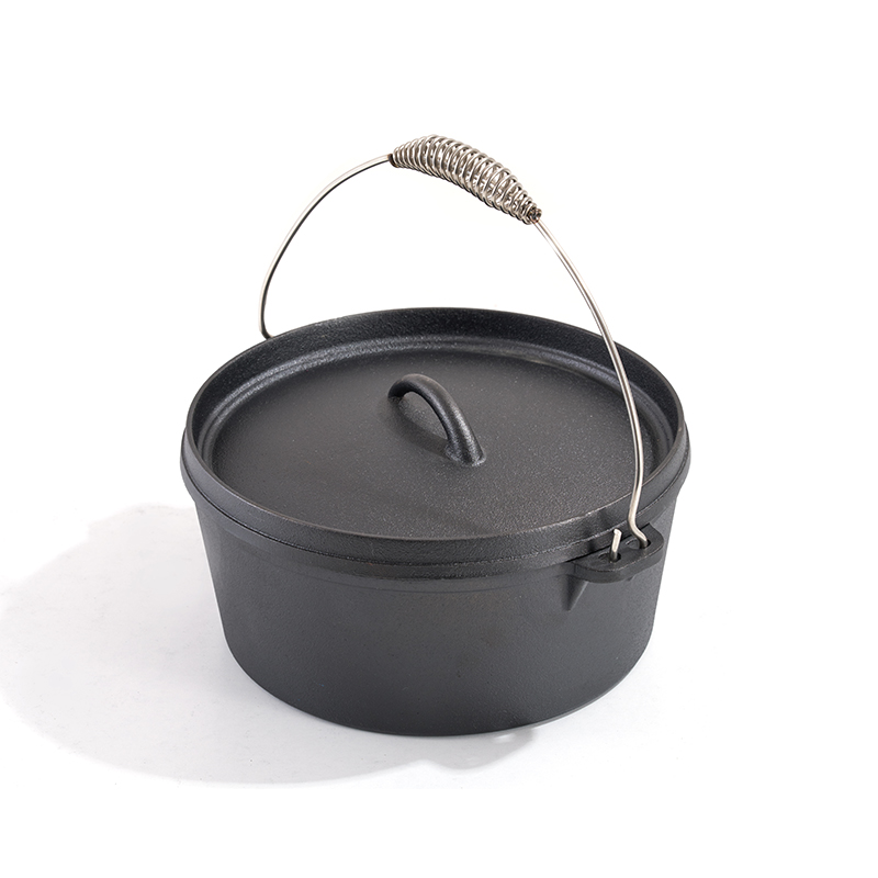 Horno holandés de hierro fundido para exteriores