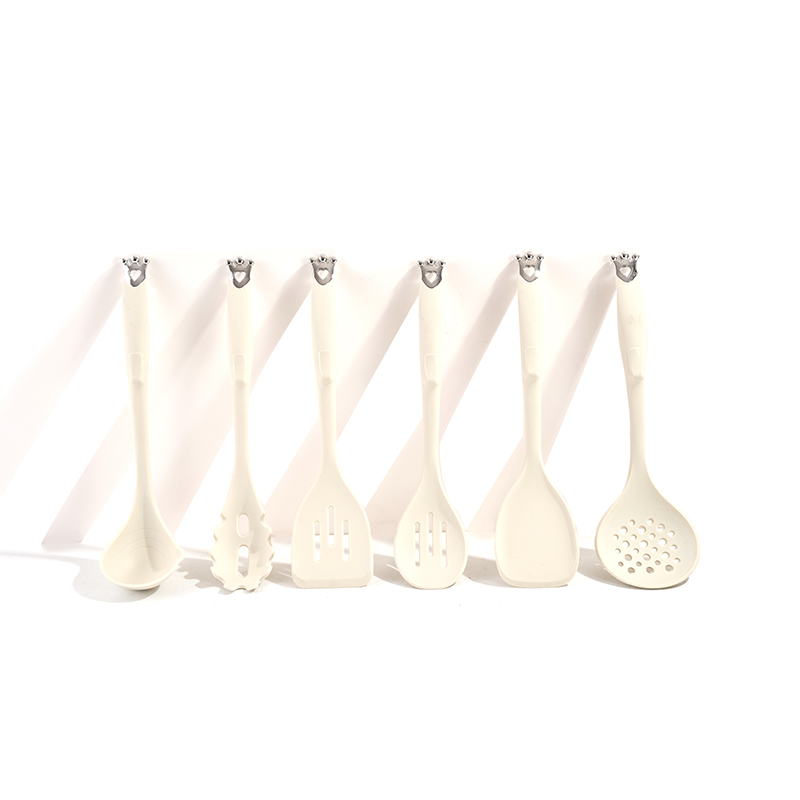 Juego de utensilios de cocina de silicona y crema de 6 piezas