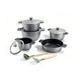 Juego de utensilios de cocina de aluminio MentaRelieve de 12 piezas Juego de utensilios de cocina de aluminio MentaRelieve de 12 piezas